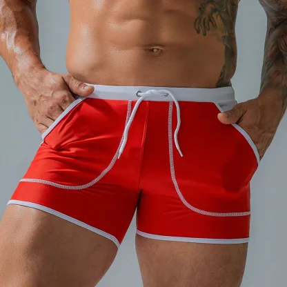 Fitted Swim Trunks with Side Pocket - Image 2