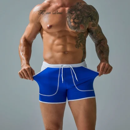 Fitted Swim Trunks with Side Pocket - Image 10
