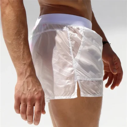 Semi-Transparent Swim Short with Open Pocket - Image 5