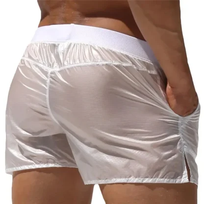 Semi-Transparent Swim Short with Open Pocket - Image 2