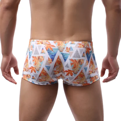 Hot Swim Trunks with Tropical Print - Image 4