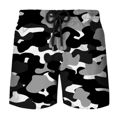 Classic Camouflage Board Shorts for Men