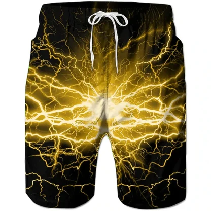 3D Sea Water Print Board Shorts - Image 5