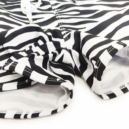 Sexy Swim Trunks with Zebra Pattern - Image 15