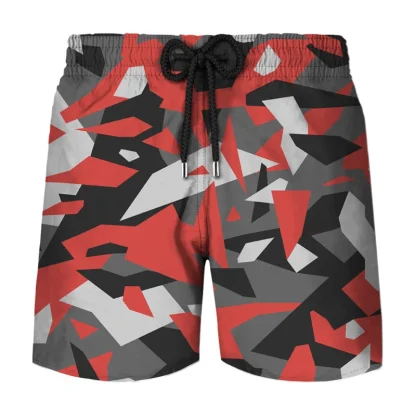 Printed Skull Print Swim Shorts - Image 12