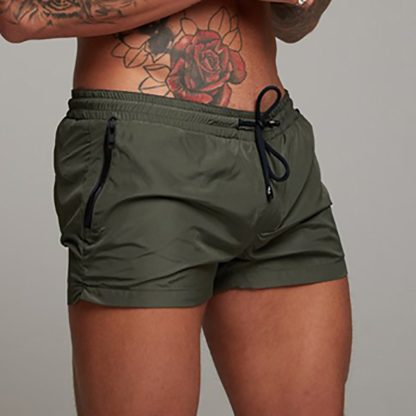 Zip Pocket Elastic Waist Swim Short - Image 11