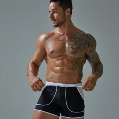 Fitted Swim Trunks with Side Pocket - Image 6