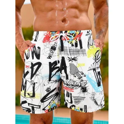 Quick Drying Board Shorts with Prints - Image 4