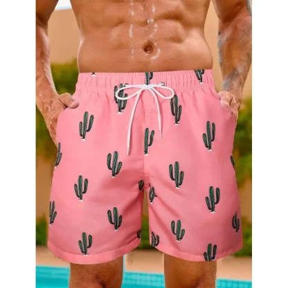 Quick Drying Board Shorts with Prints - Image 3