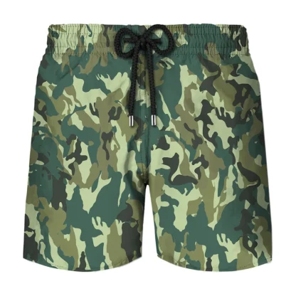 Classic Camouflage Board Shorts for Men - Image 14