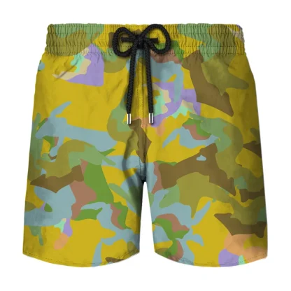 Printed Skull Print Swim Shorts - Image 15