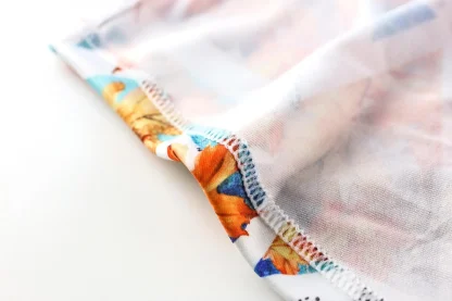 Hot Swim Trunks with Tropical Print - Image 12