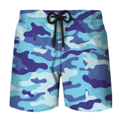 Printed Skull Print Swim Shorts - Image 14