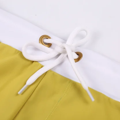 Yellow Swim Trunks with Zip Pocket - Image 5