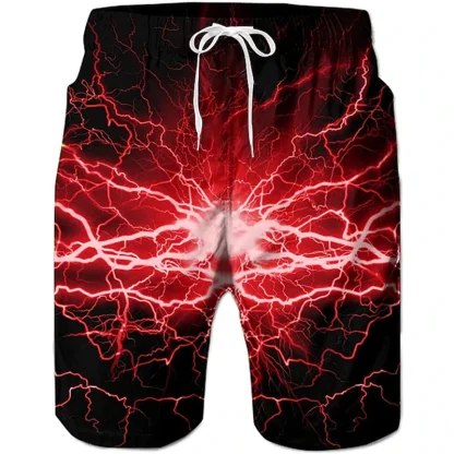 3D Sea Water Print Board Shorts - Image 7