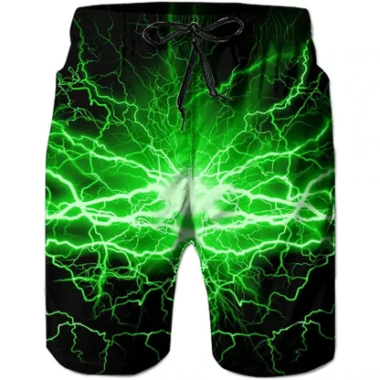 3D Sea Water Print Board Shorts - Image 8