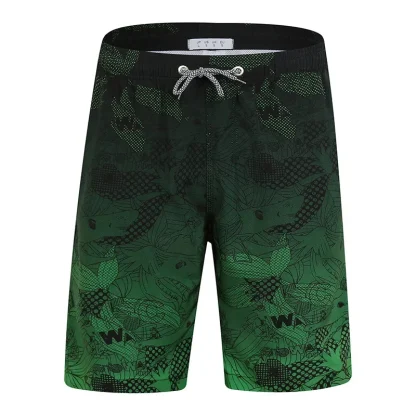 Striped Gradient Board Short with Drawstring - Image 11