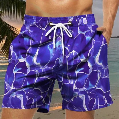 3D Sea Water Print Board Shorts - Image 4