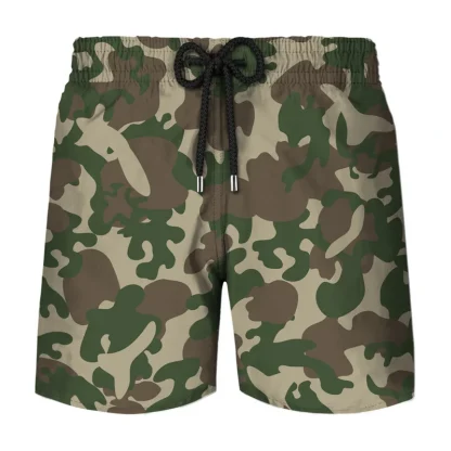 Classic Camouflage Board Shorts for Men - Image 5