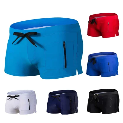 Quick Dry Swim Trunks with Zip Pocket - Image 2