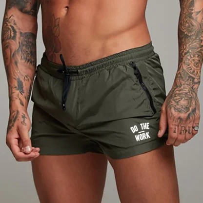 Zip Pocket Elastic Waist Swim Short - Image 3