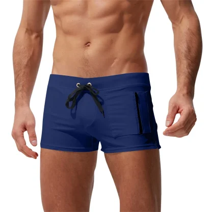 Quick Dry Swim Trunks with Zip Pocket - Image 3
