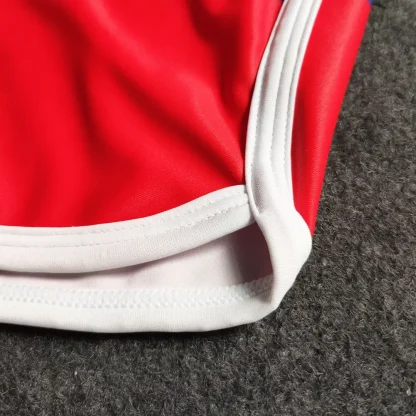 Multicolor Stripe Sexy Swim Trunks - Image 9