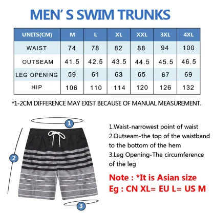 Quick Dry Swim Shorts with Prints - Image 5