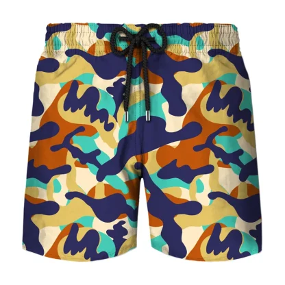 Printed Skull Print Swim Shorts - Image 11