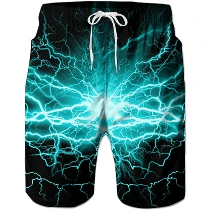 3D Sea Water Print Board Shorts - Image 3