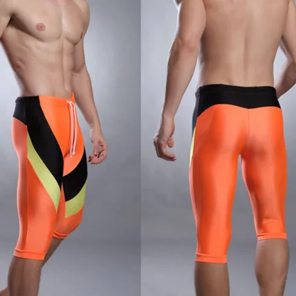 Long Swim Shorts with Fitted Design - Image 4