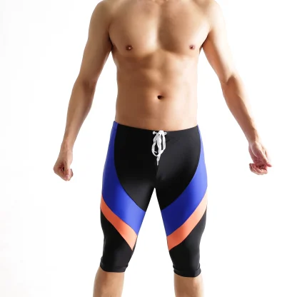 Long Swim Shorts with Fitted Design