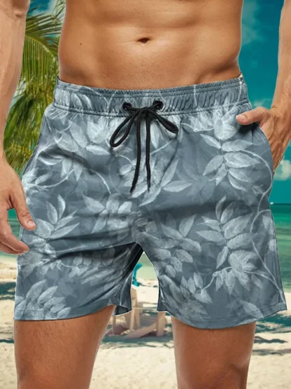 Side Pocket Swim Shorts with Drawstring - Image 5