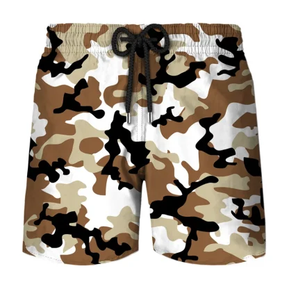 Classic Camouflage Board Shorts for Men - Image 11