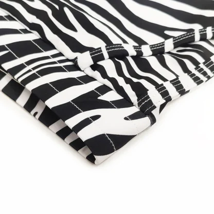 Sexy Swim Trunks with Zebra Pattern - Image 13