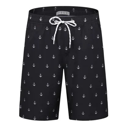 Striped Gradient Board Short with Drawstring - Image 13