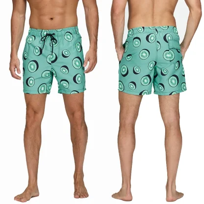 Quick Dry Swim Shorts with Prints - Image 7