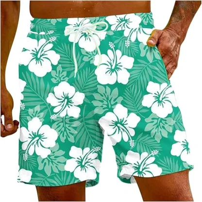 Floral Pattern Board Short with Side Pocket - Image 7