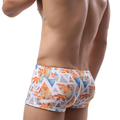 Hot Swim Trunks with Tropical Print - Image 9