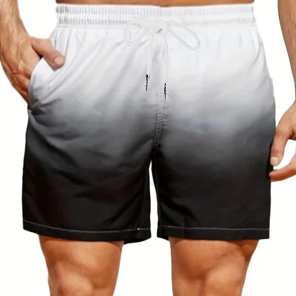Plus Size Board Shorts with Gradient Design - Image 5