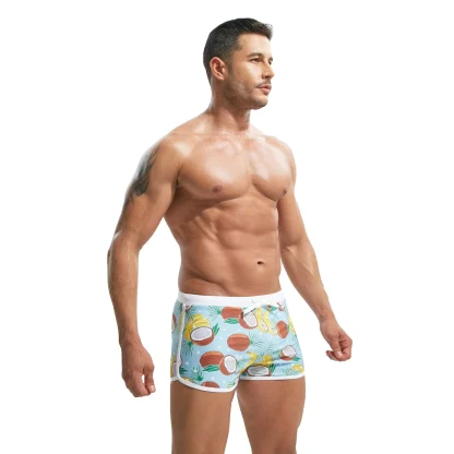 Printed Swim Trunks with Fitted Design - Image 14