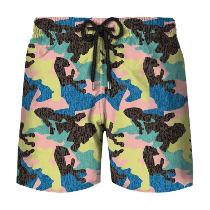 Classic Camouflage Board Shorts for Men - Image 12