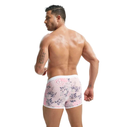 Printed Swim Trunks with Fitted Design - Image 8