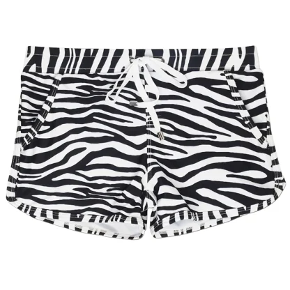 Sexy Swim Trunks with Zebra Pattern - Image 4